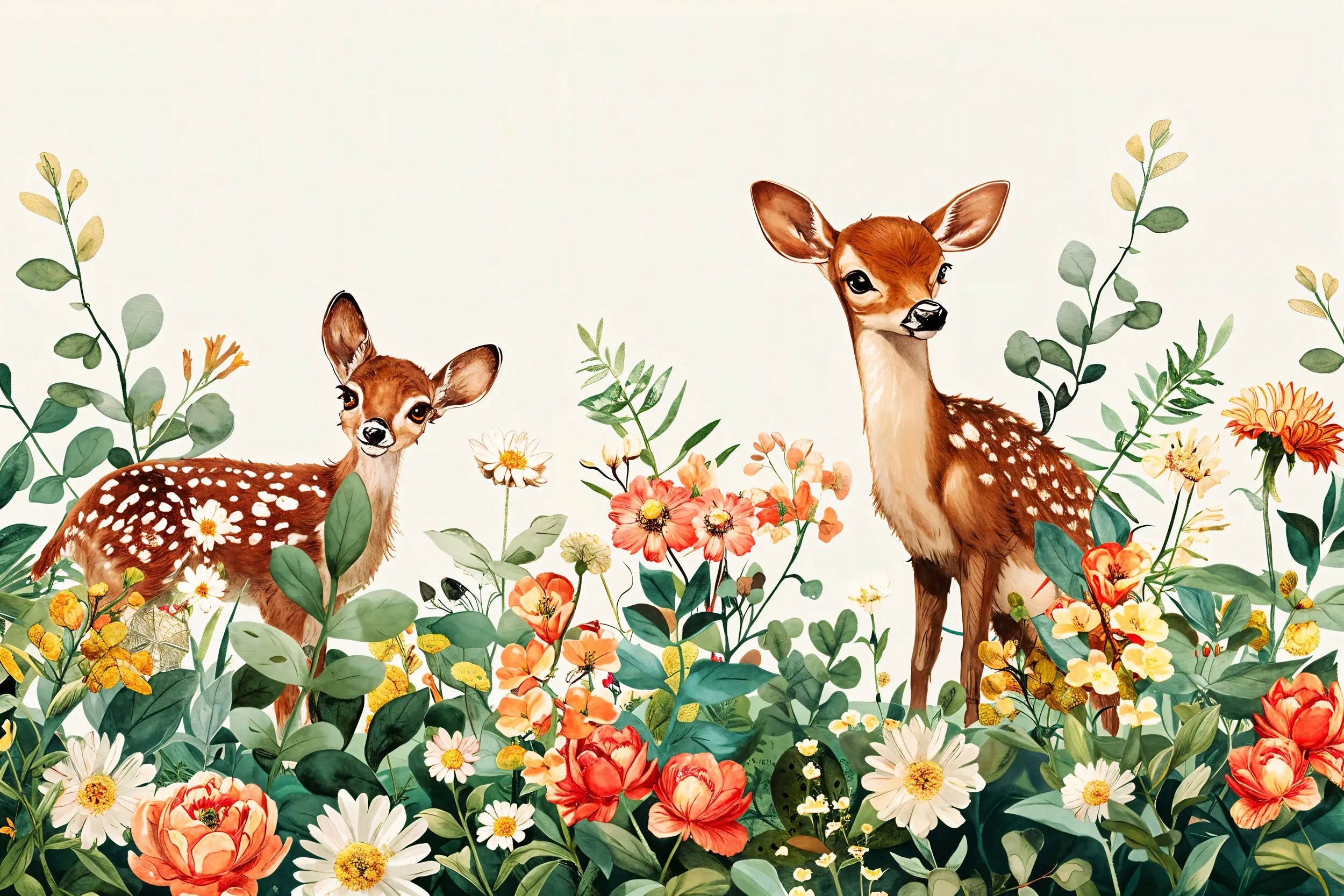 Deer meadow wall mural