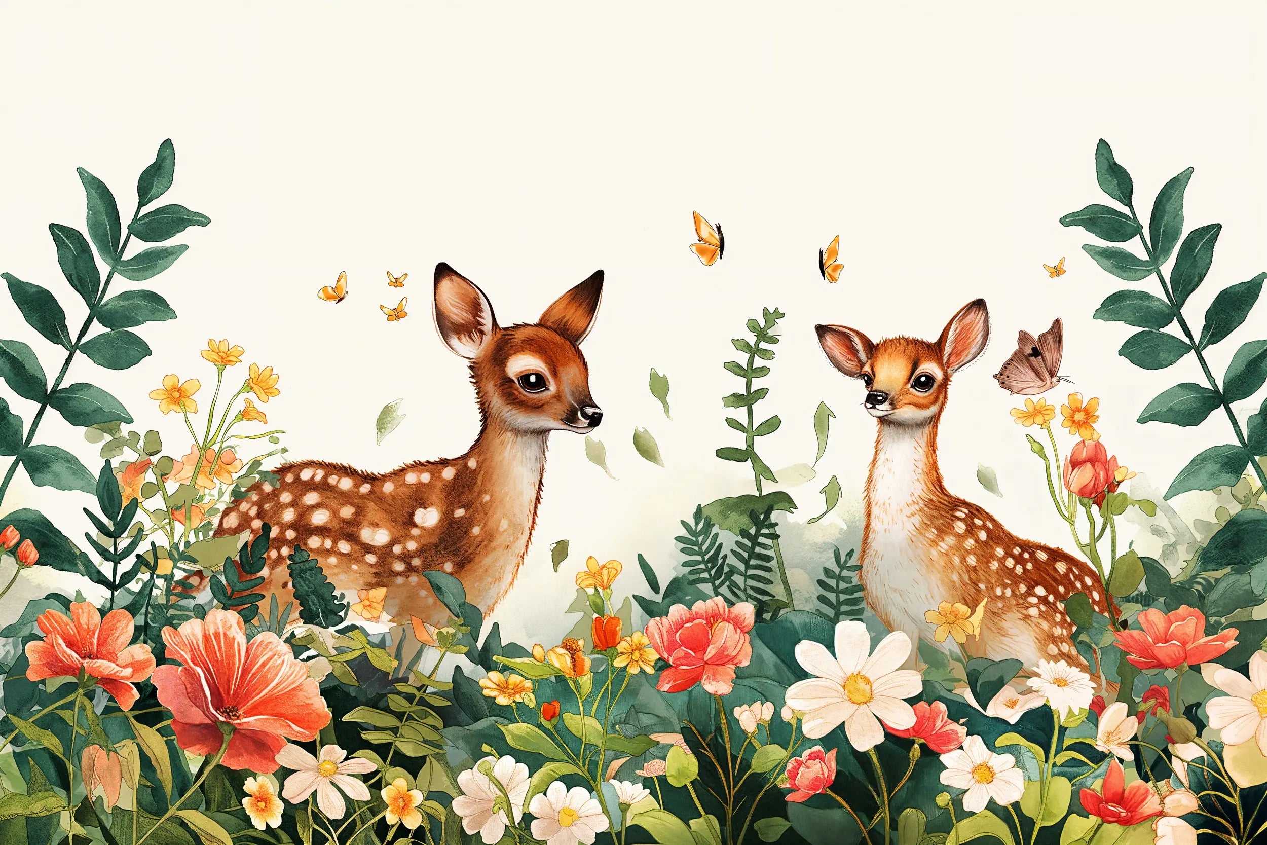 Peel and stick deer decor