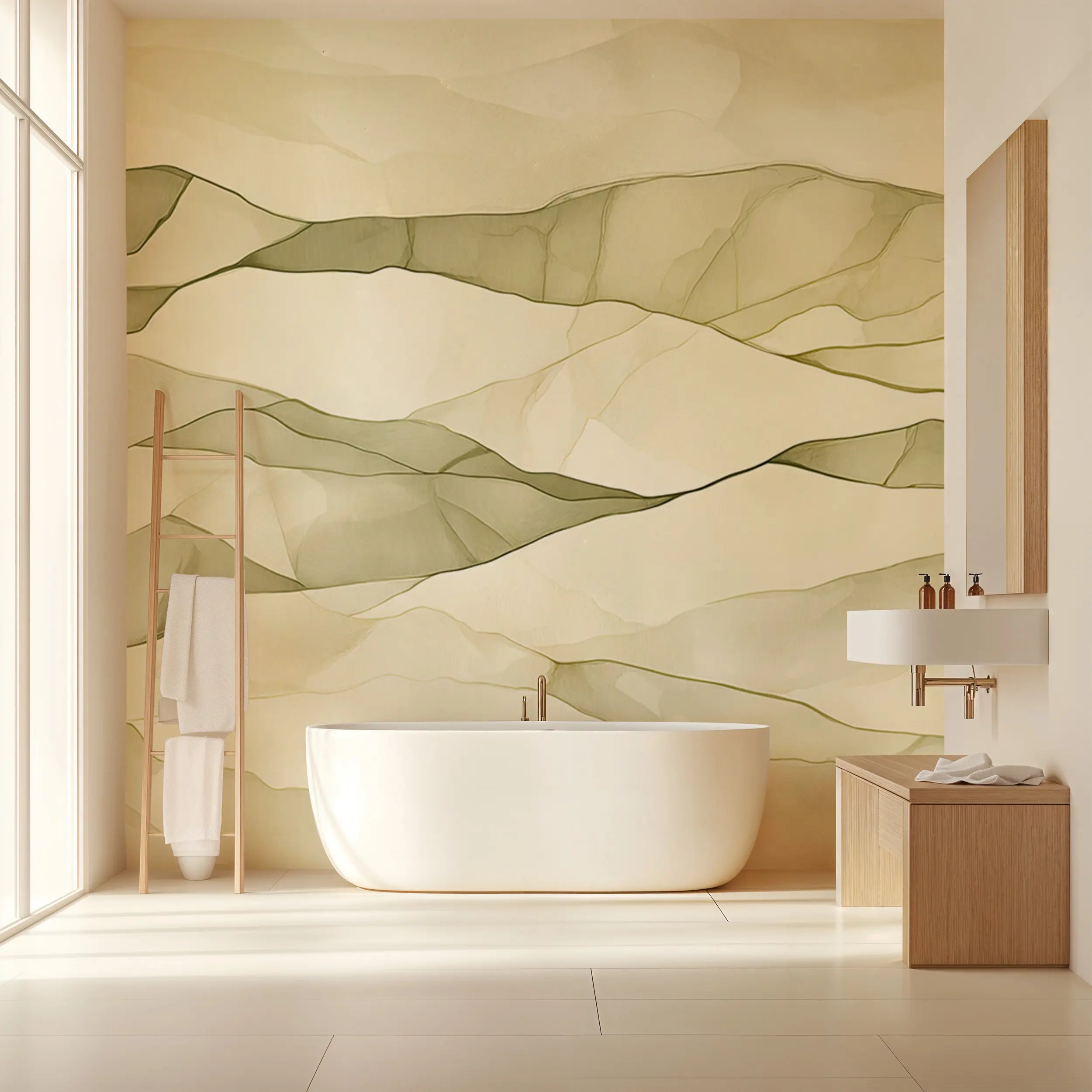 Peel and stick wallpaper for bathroom