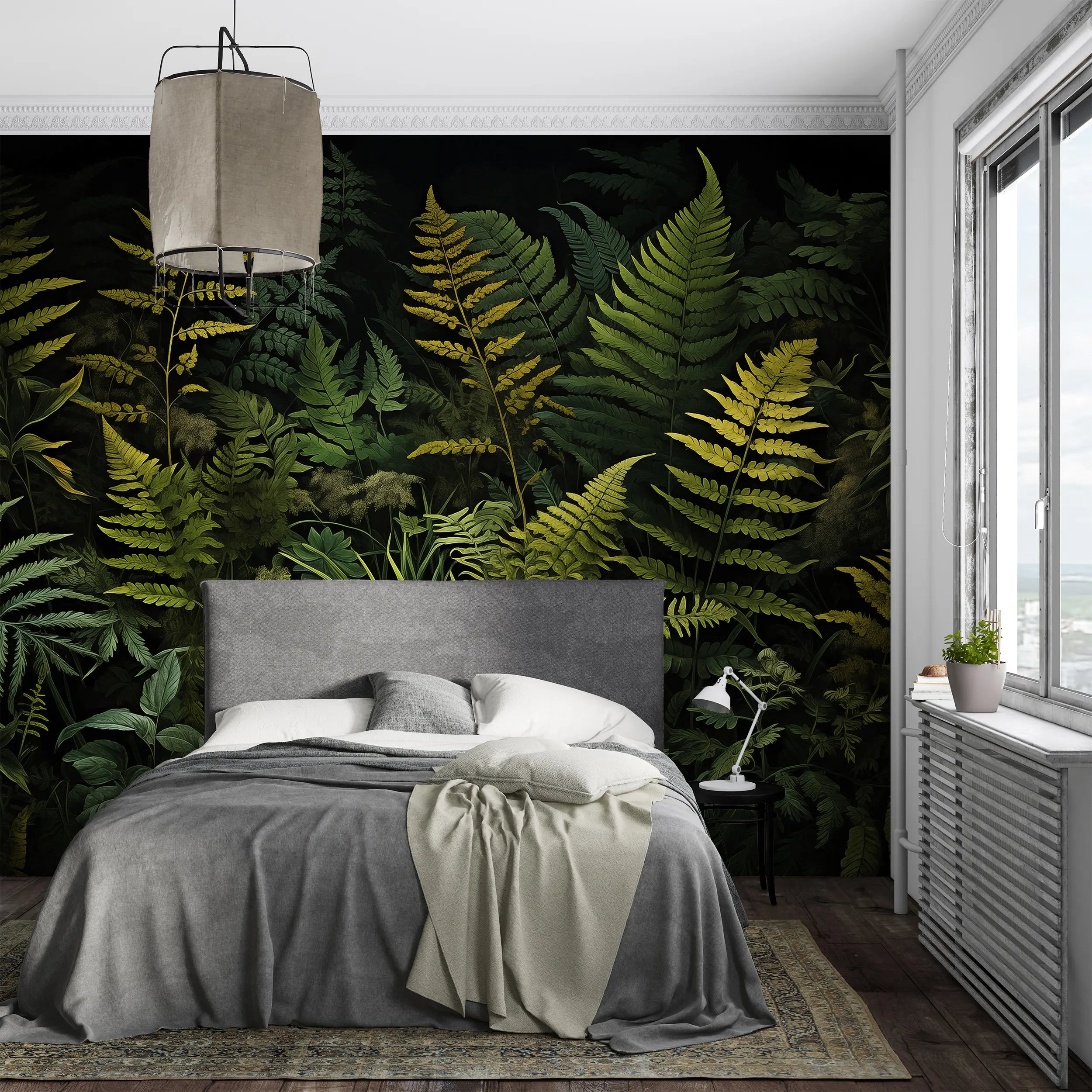 Peel and Stick Fern Pattern Wallpaper