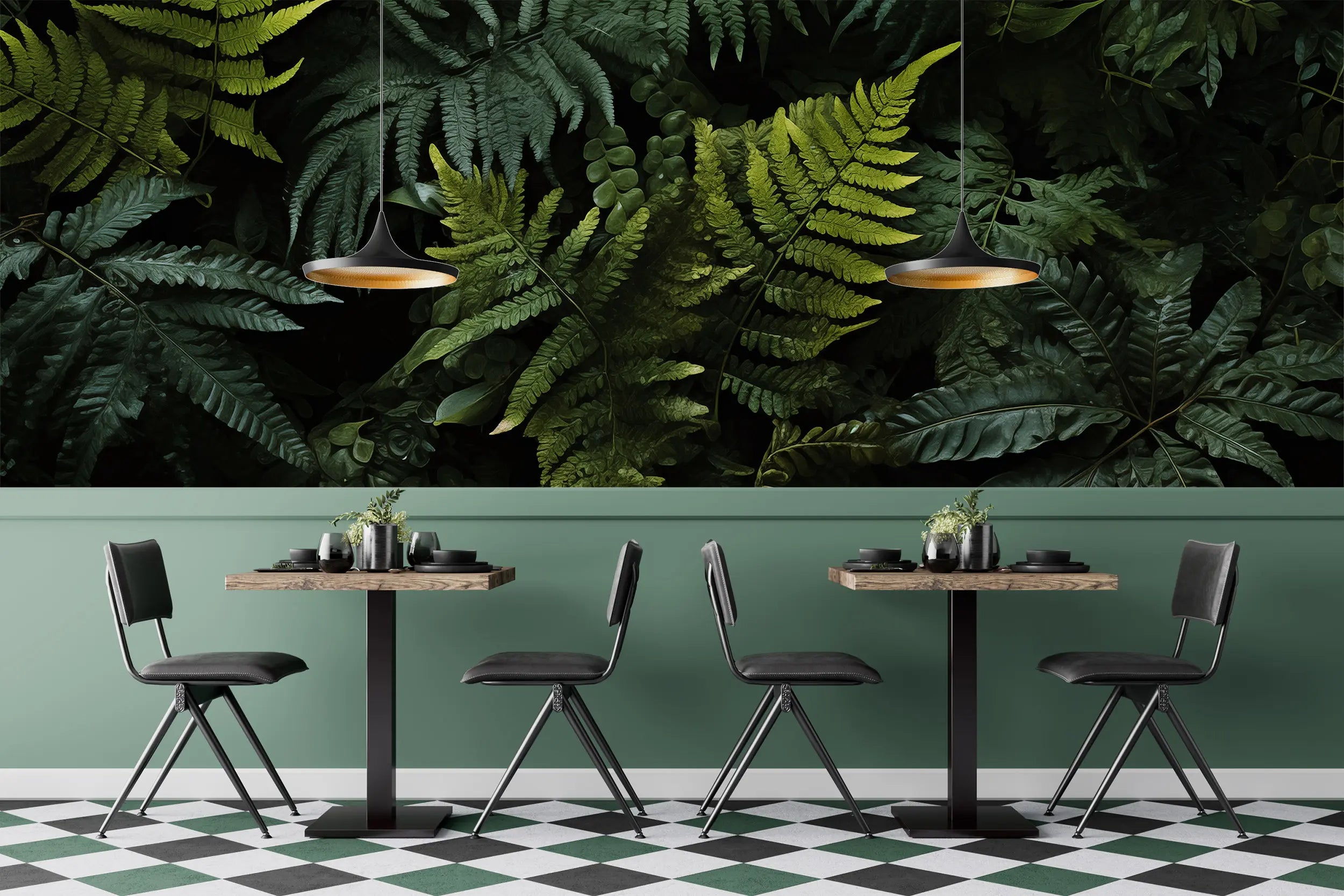 Herbs and Ferns Nature Wall Mural