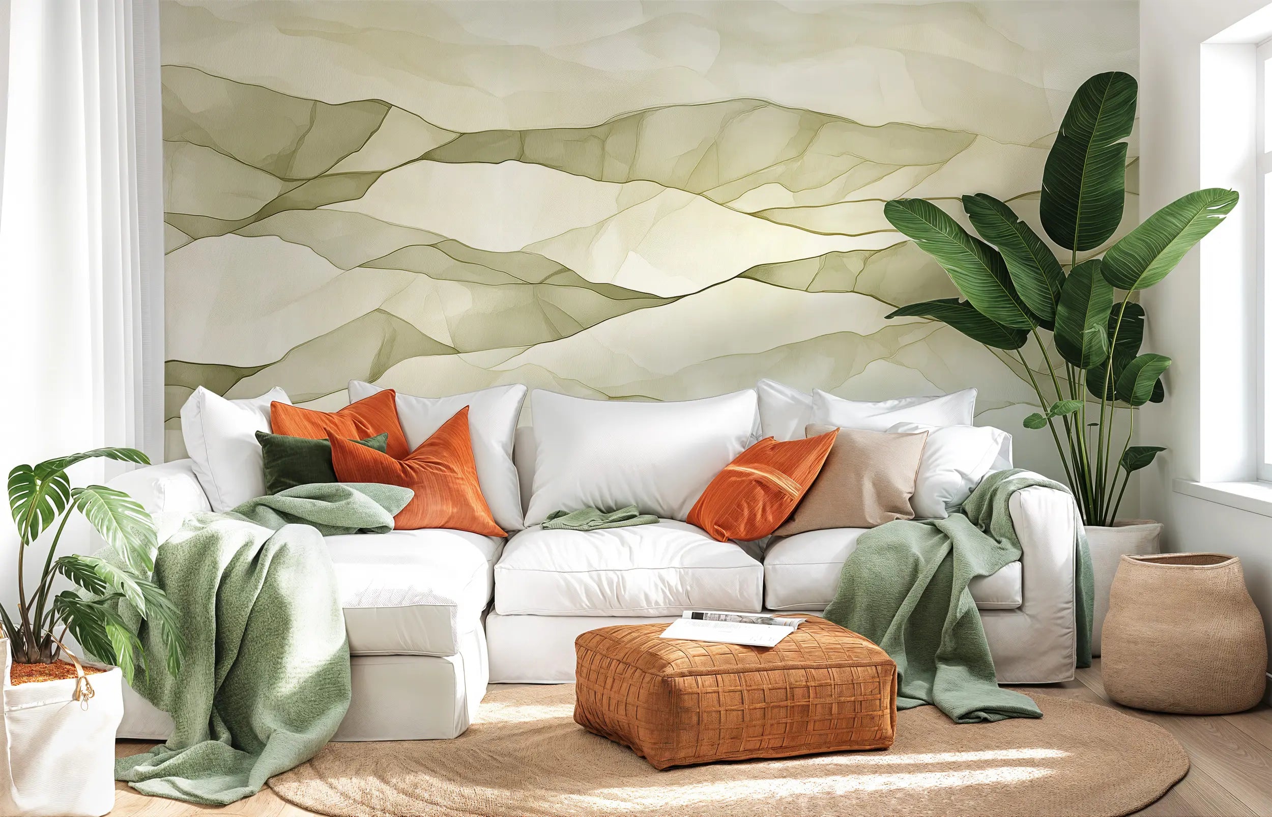 Removable limewash design