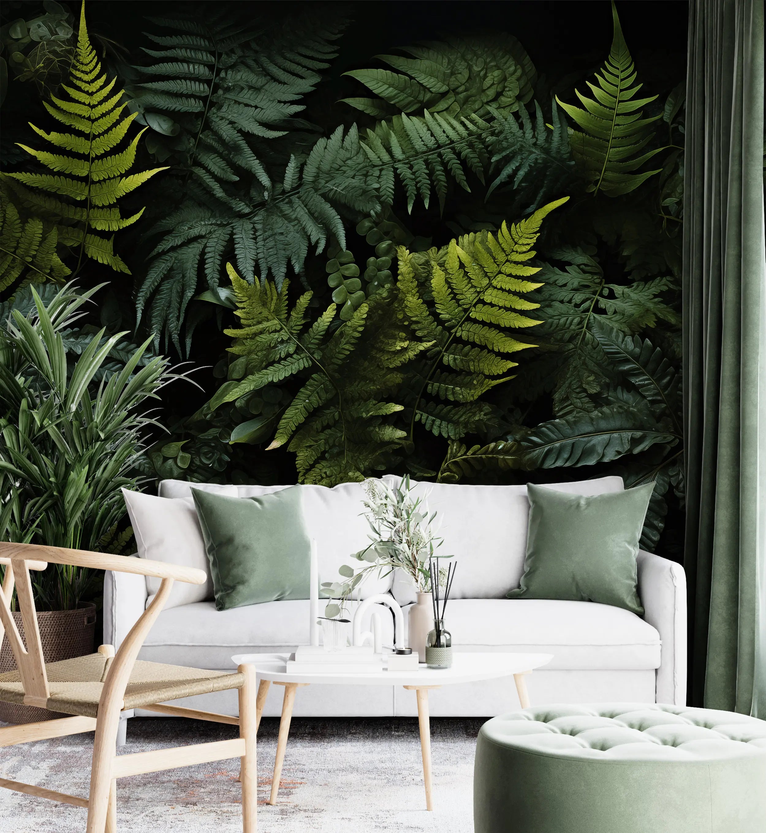 Wildflower Botanical Wallpaper for Home