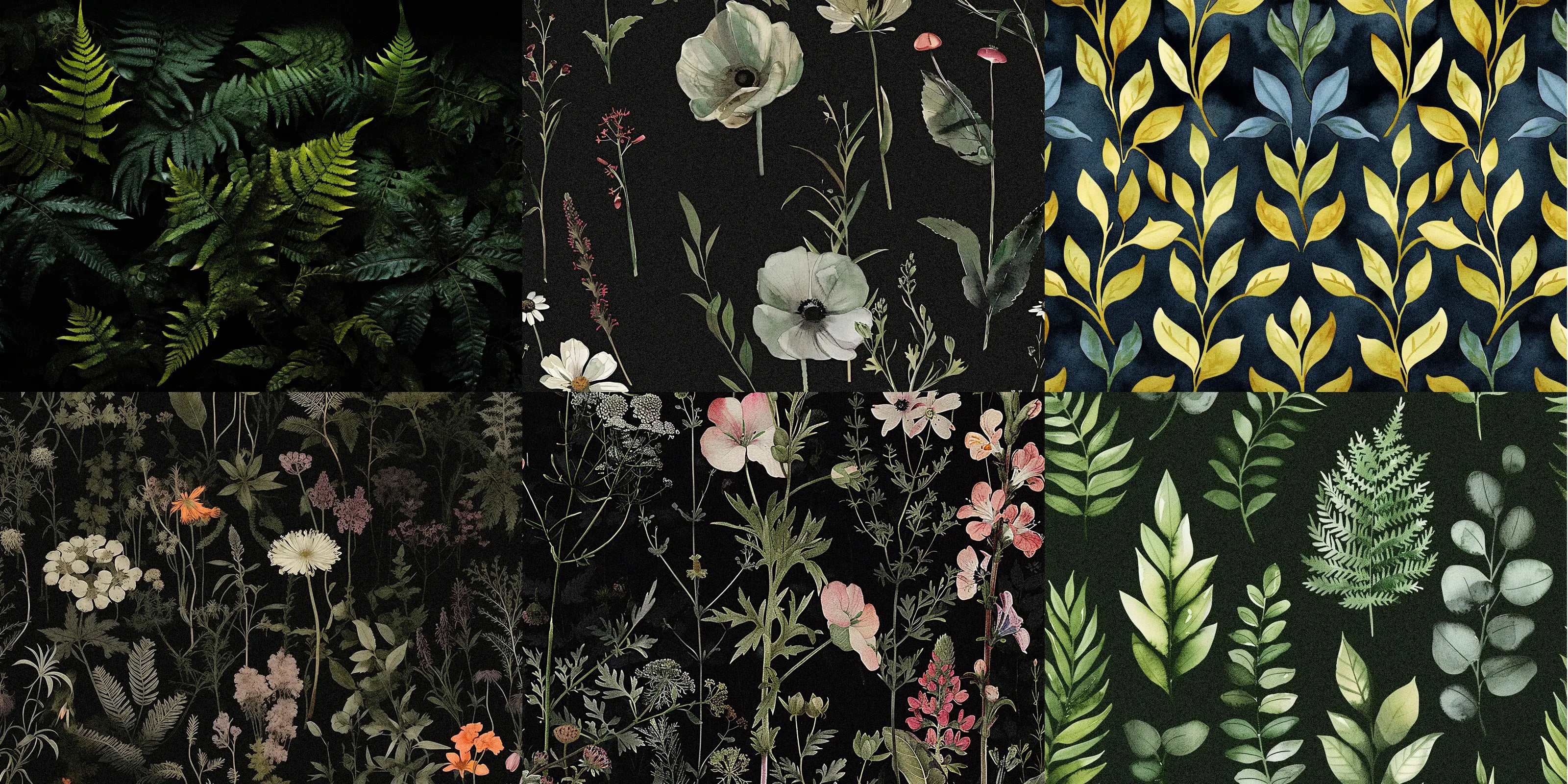 Botanical Collection of Murals and Wallpapers by Imagine Wallpaper