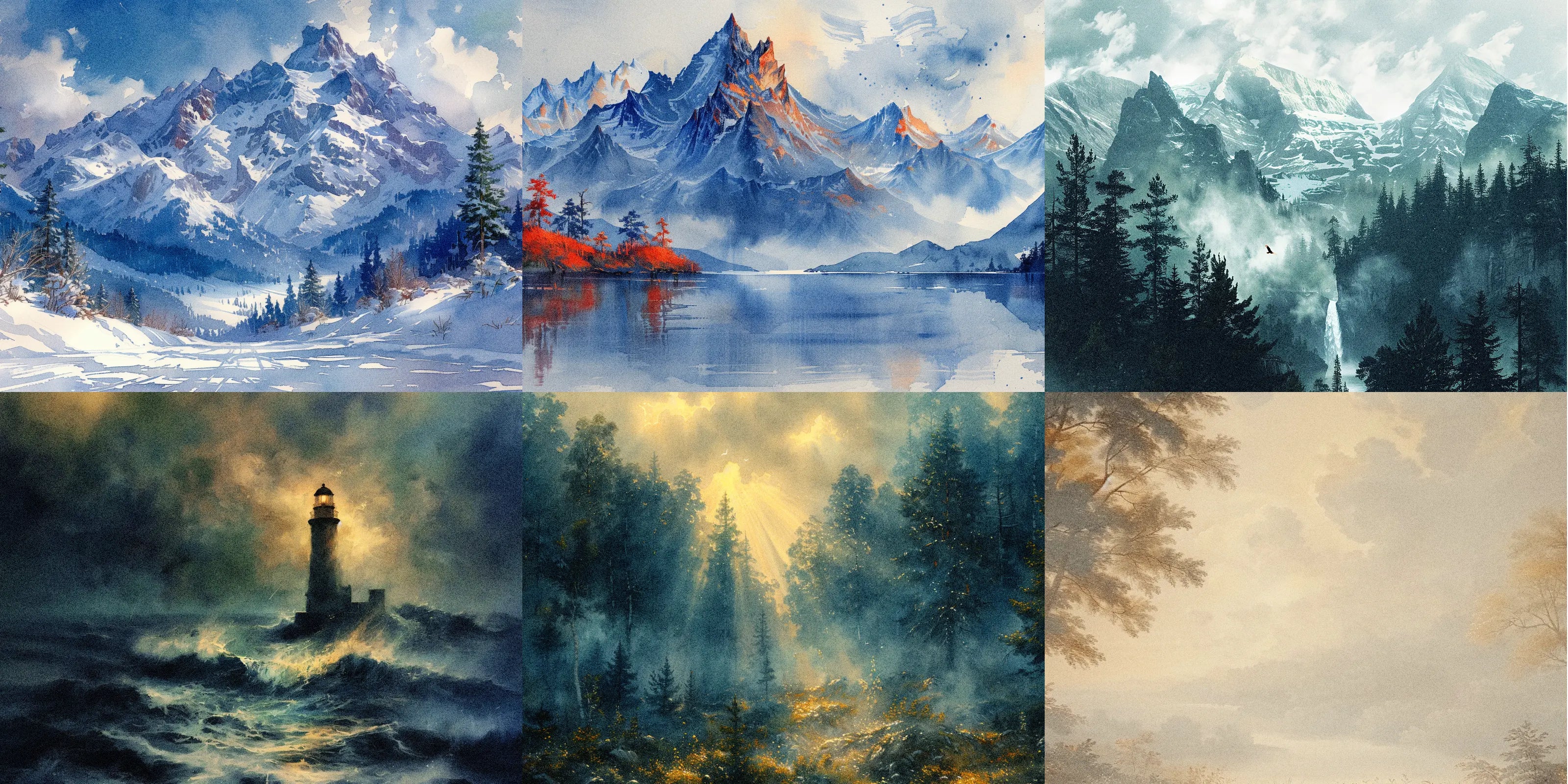 Collection of Murals and Wallpapers of Nature. Cover image