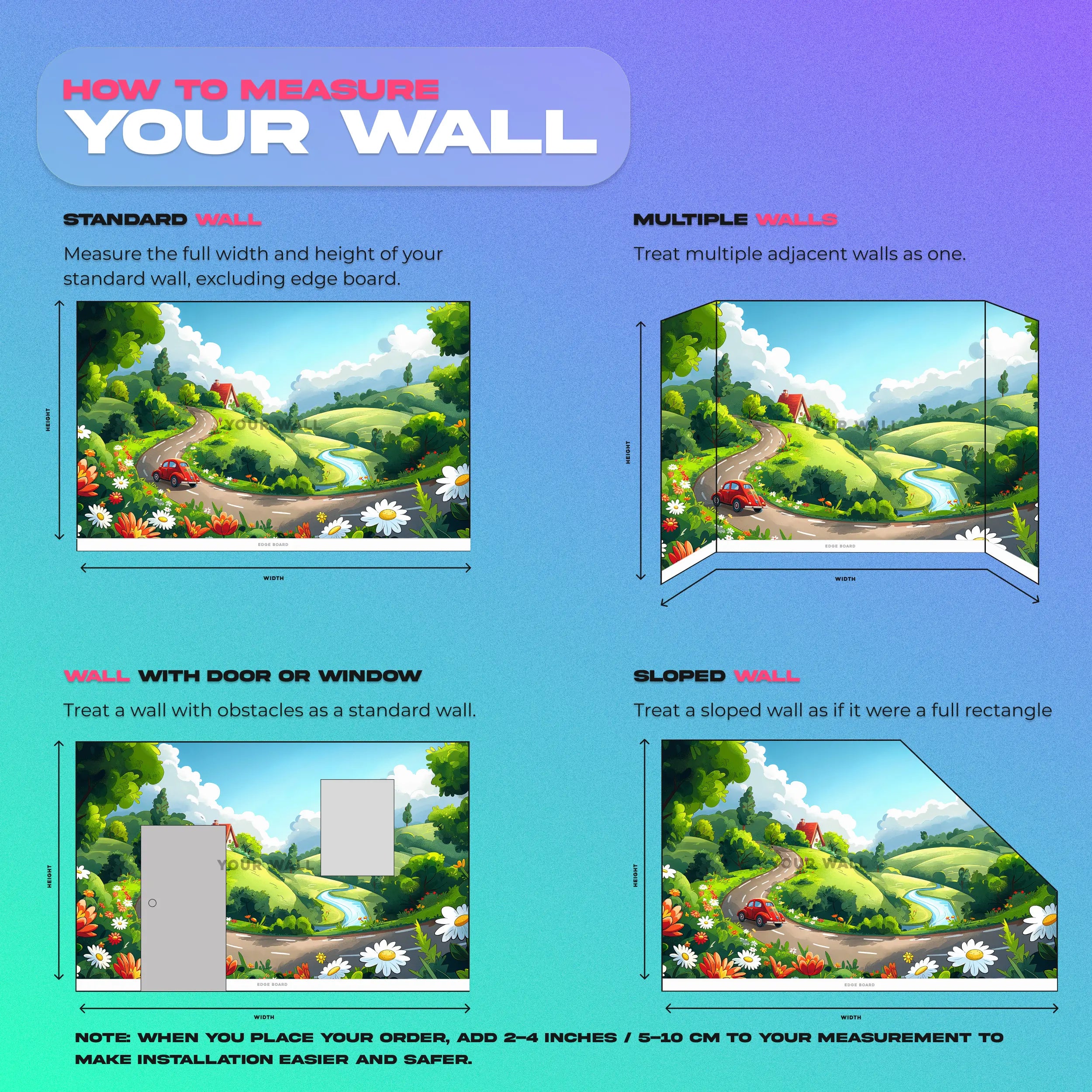 Nursery scenic wall art