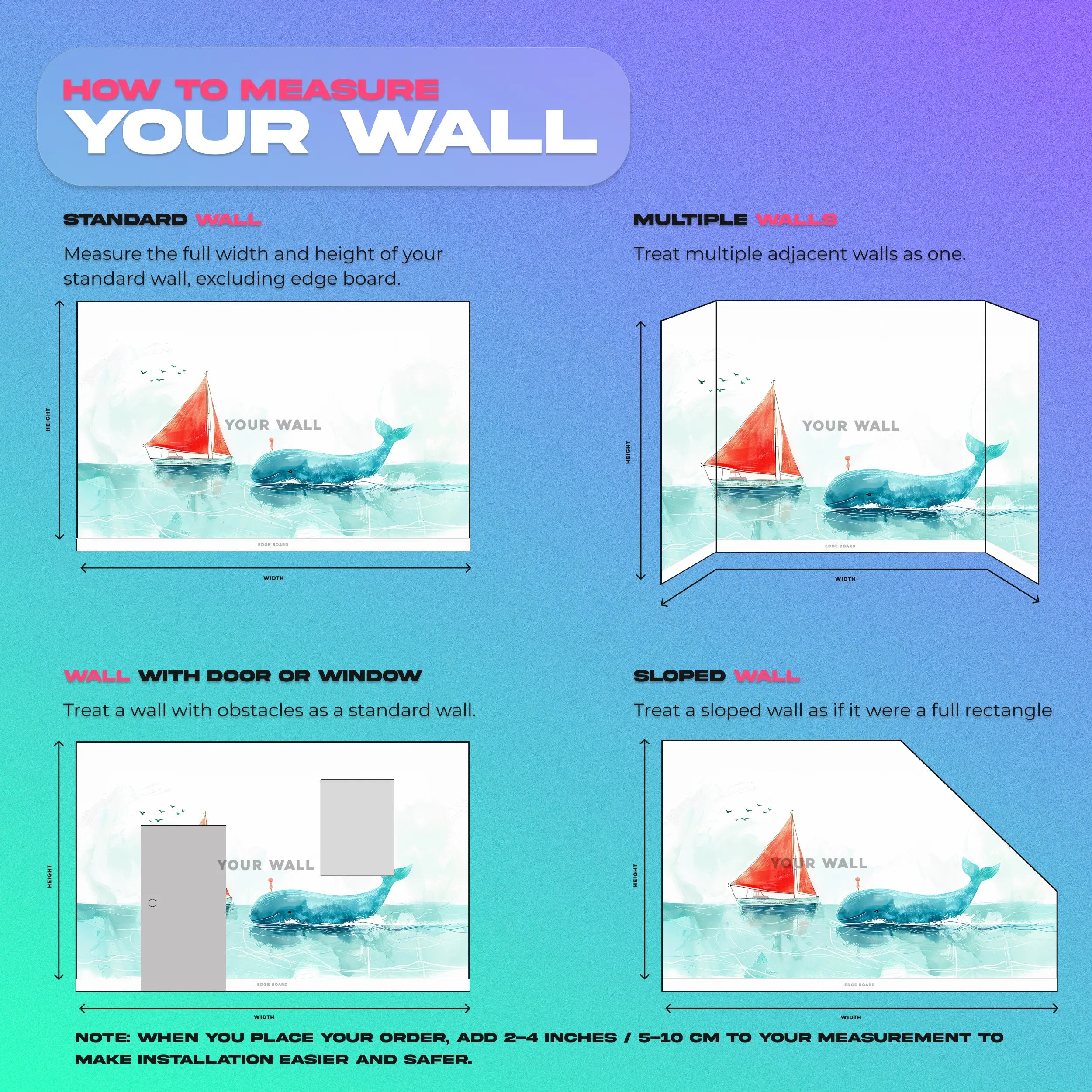 Peel and stick ocean adventure mural