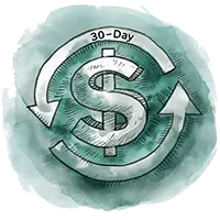 30 Day Money Back Guarantee Icon. Imagine-Wallpaper