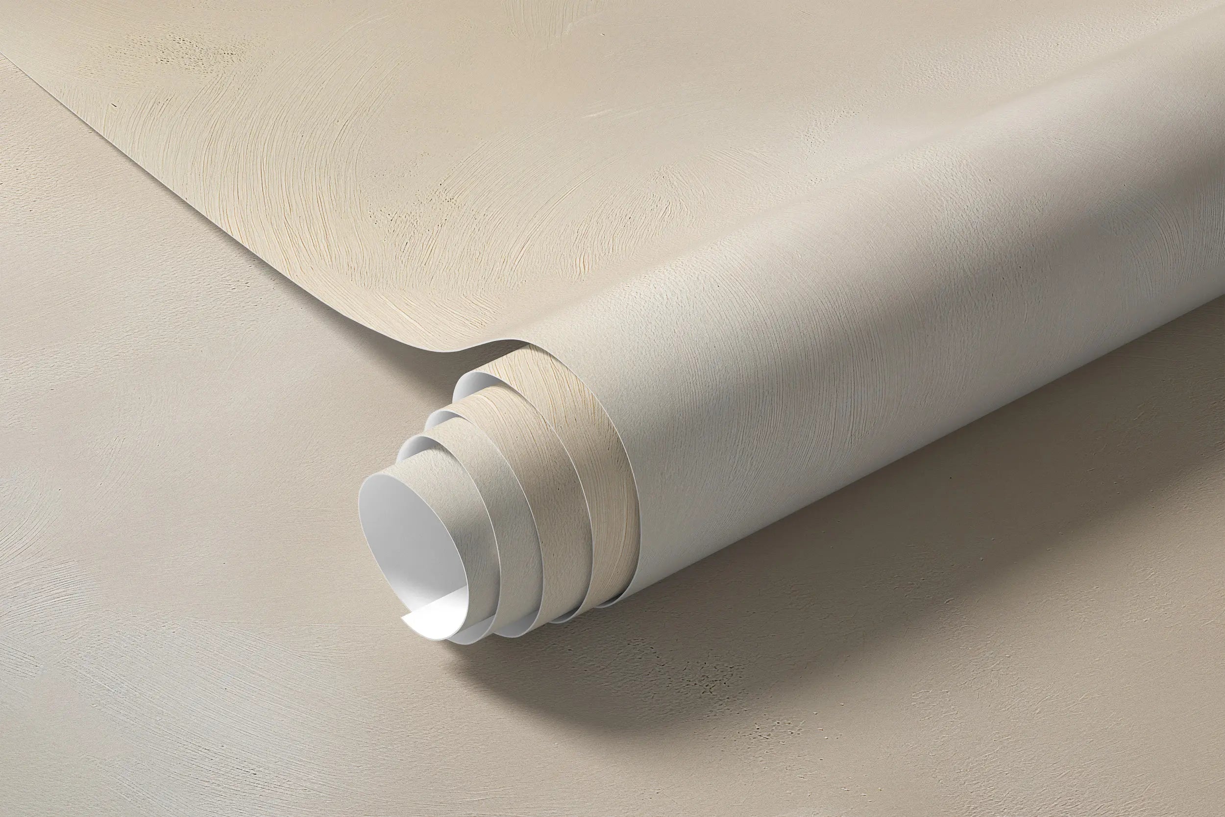 limewash beige mural