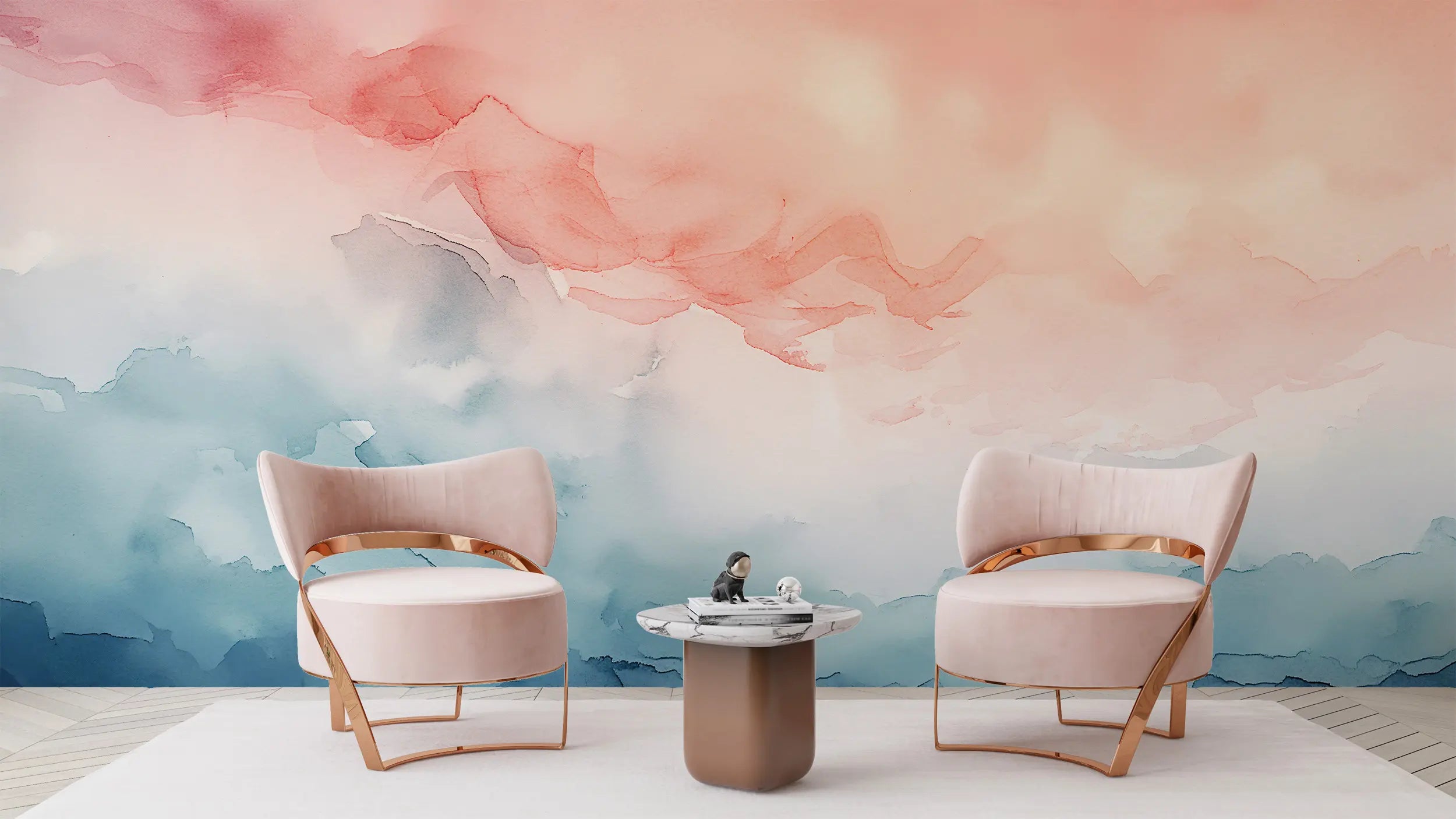 detailed view of abstract pastel wallpaper