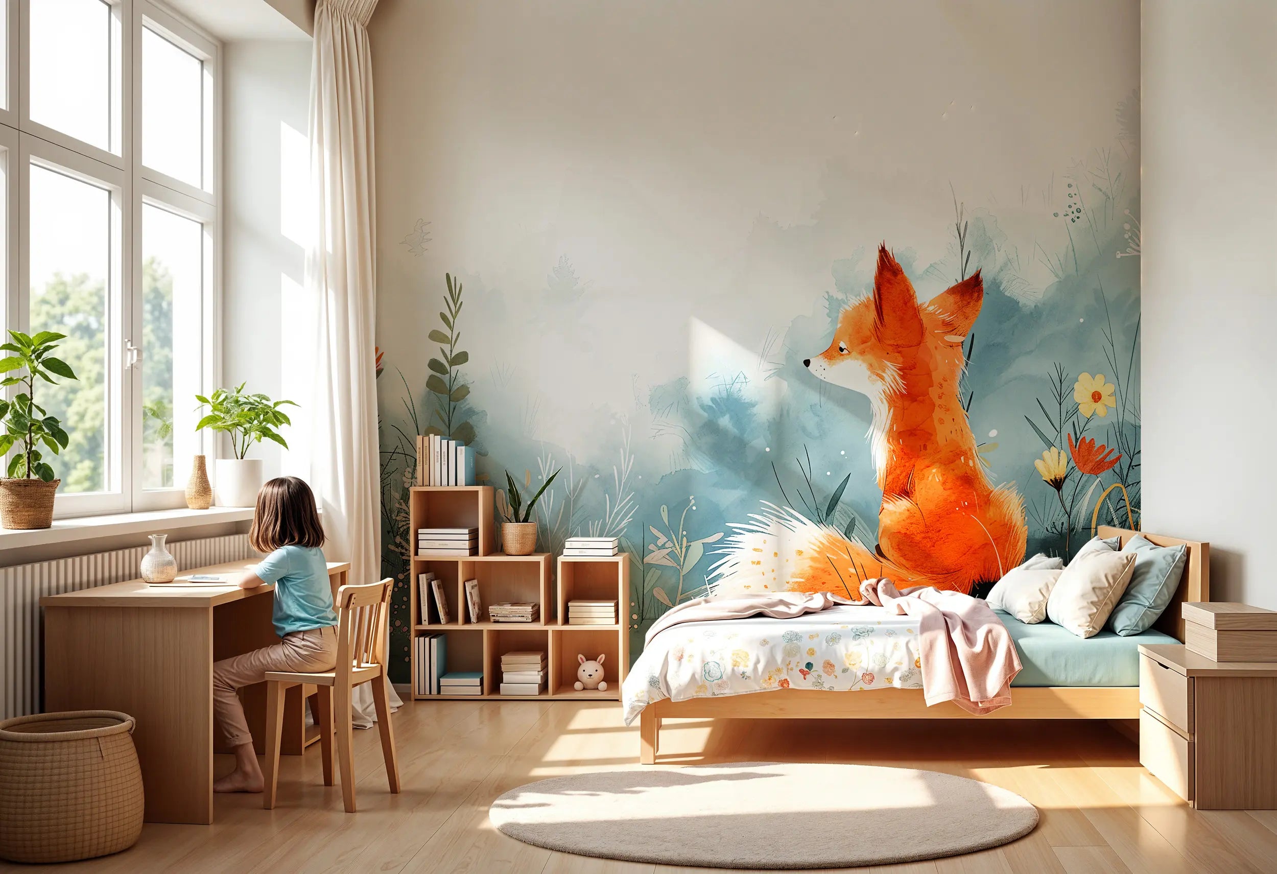 Eco-friendly fox wall art