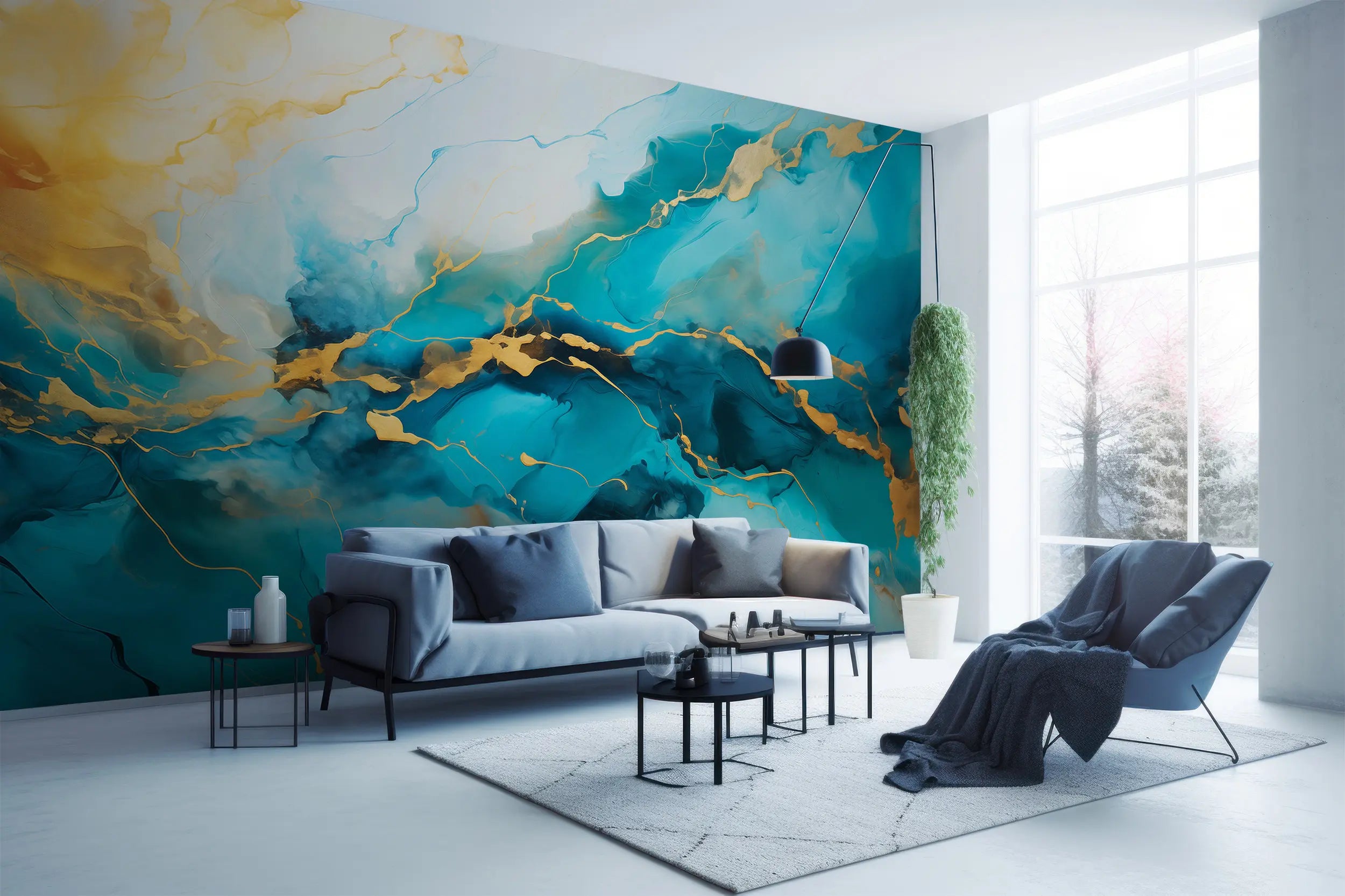 Abstract Liquid Wall Art Mural