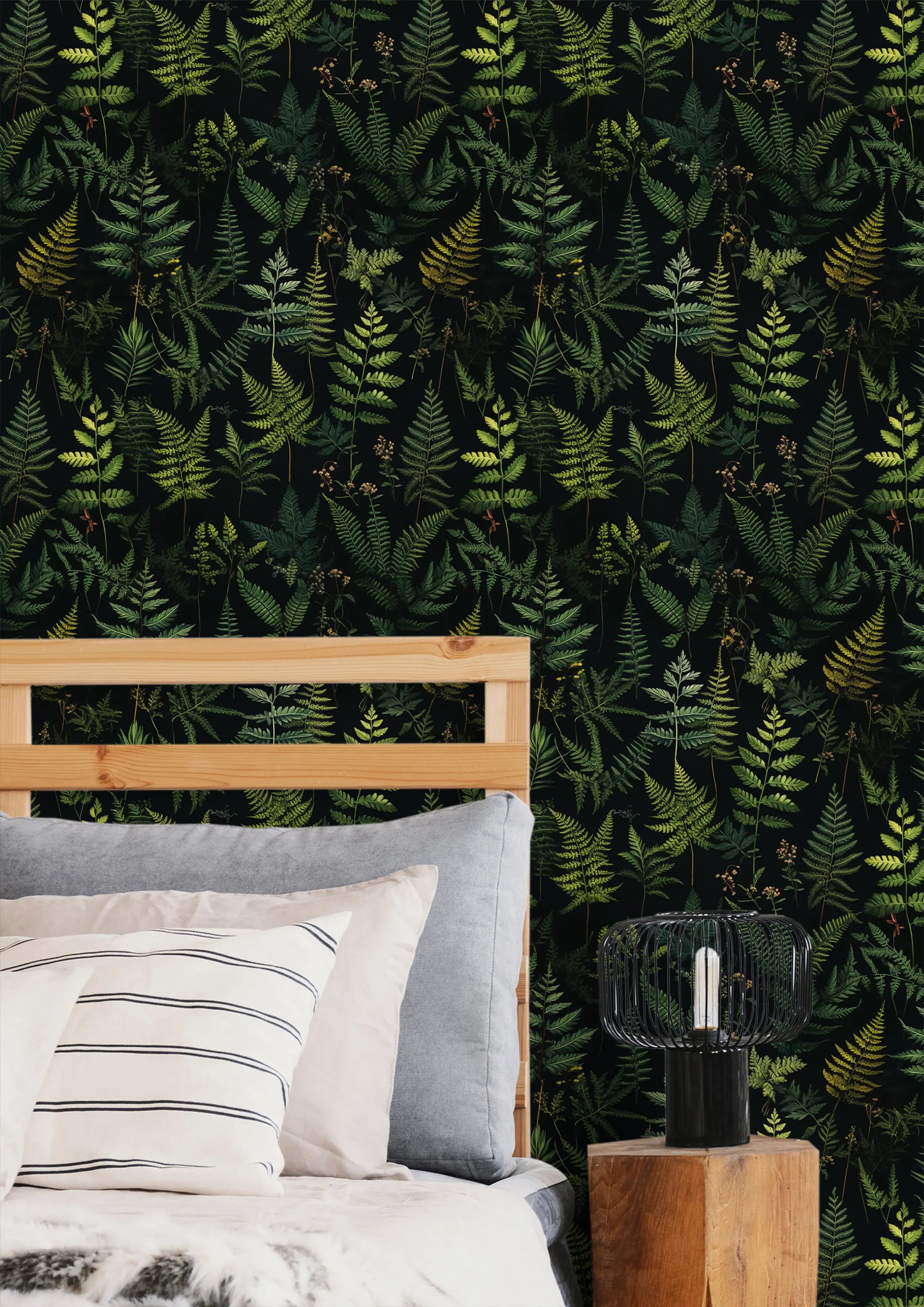 Renter-Friendly Fern Wall Design