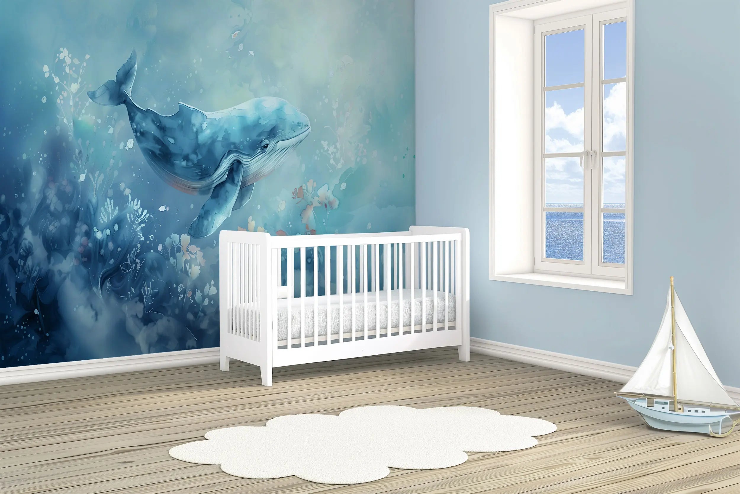 Children’s ocean wall mural