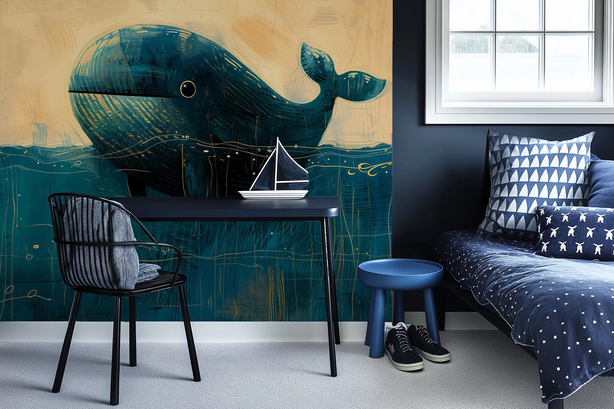 Eco-friendly ocean wall decal