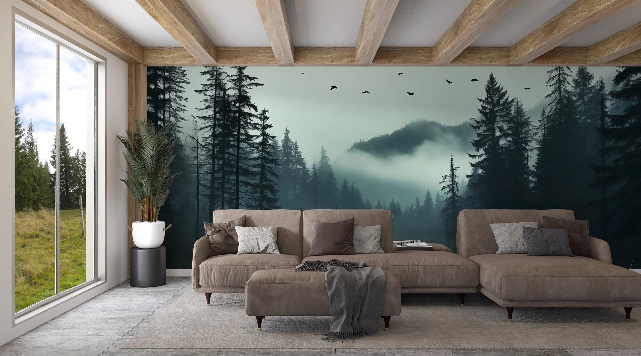 Tranquil Pine Tree Wall Decal