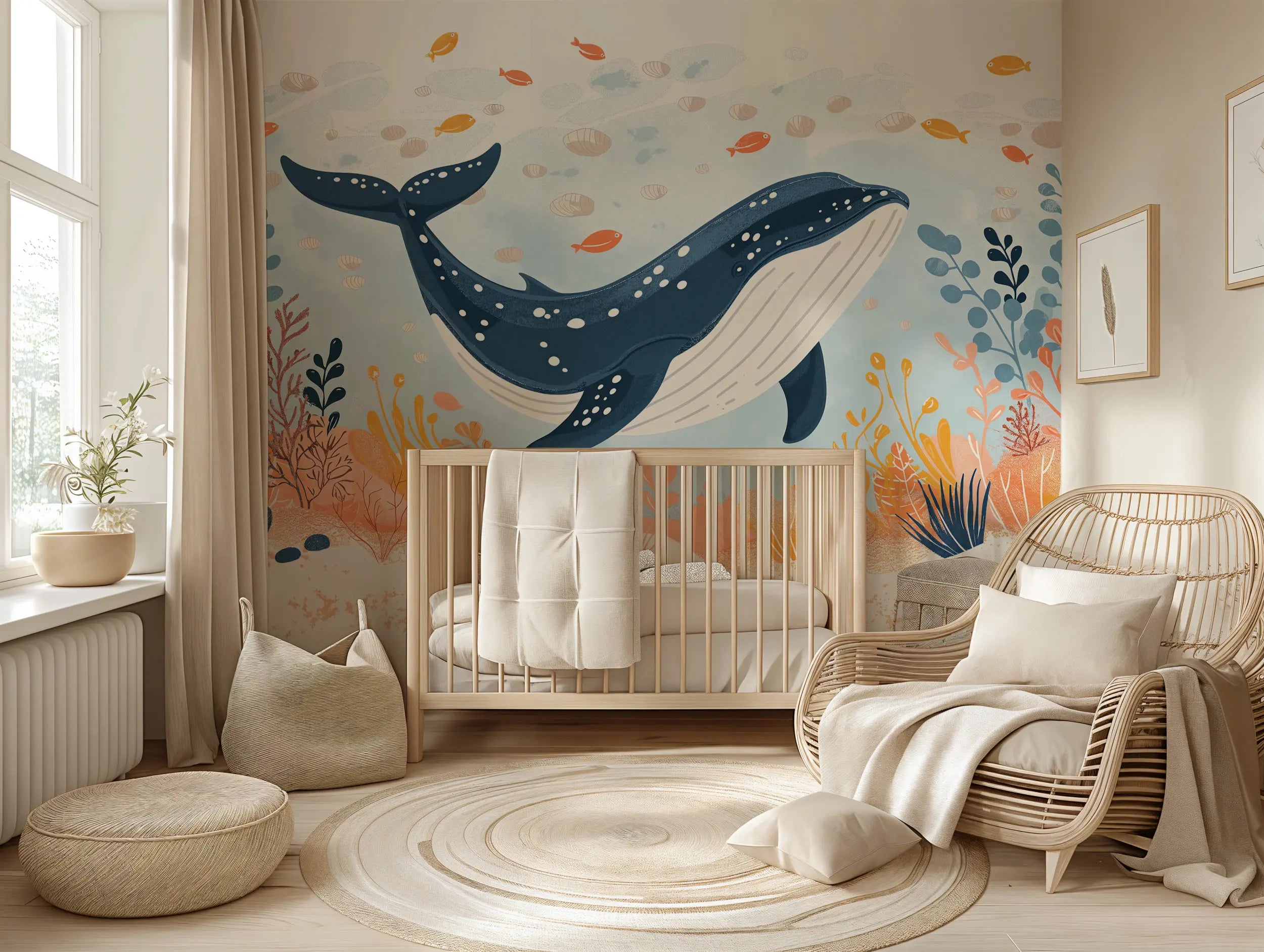 Children’s ocean wall mural