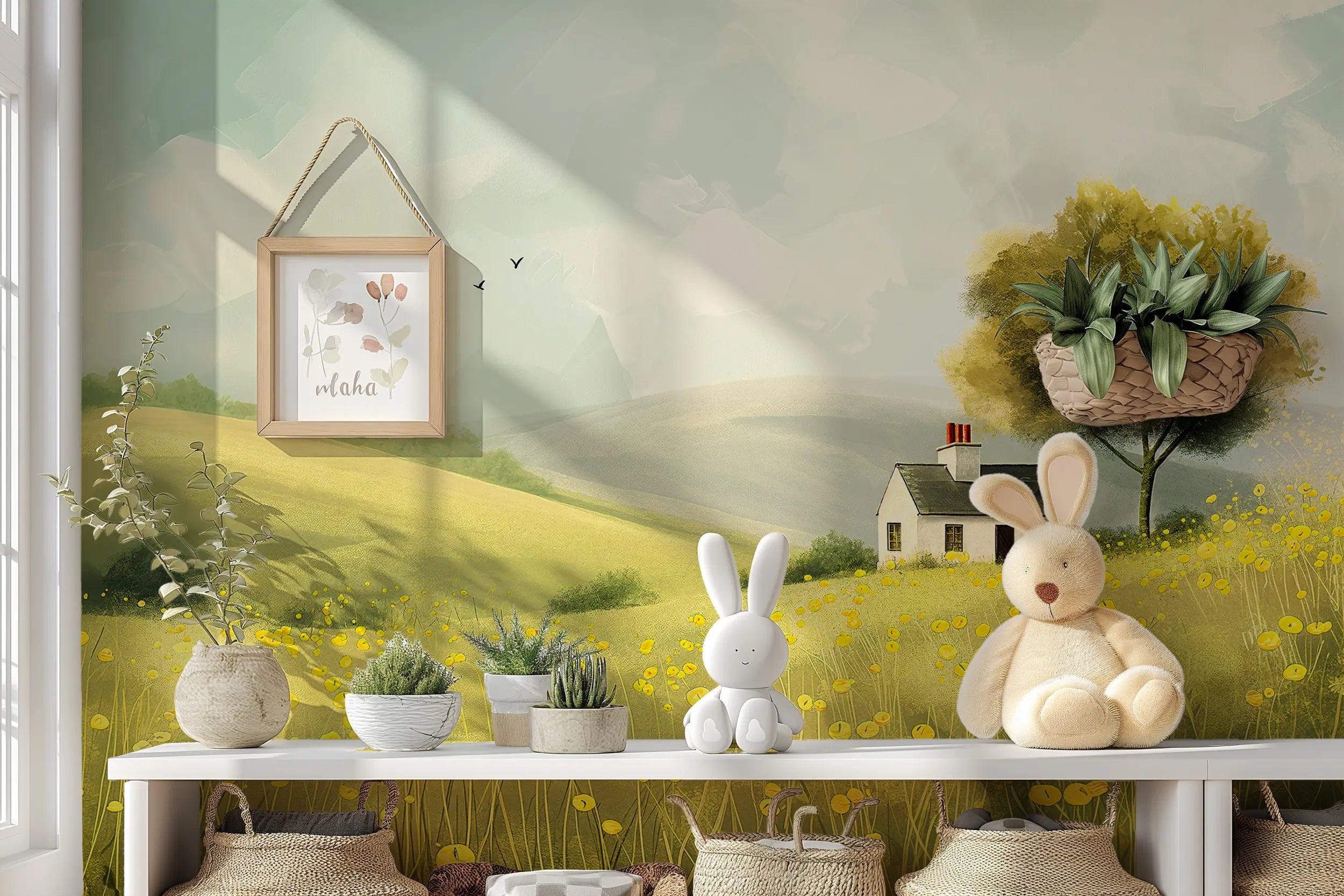 Eco-friendly countryside wall art