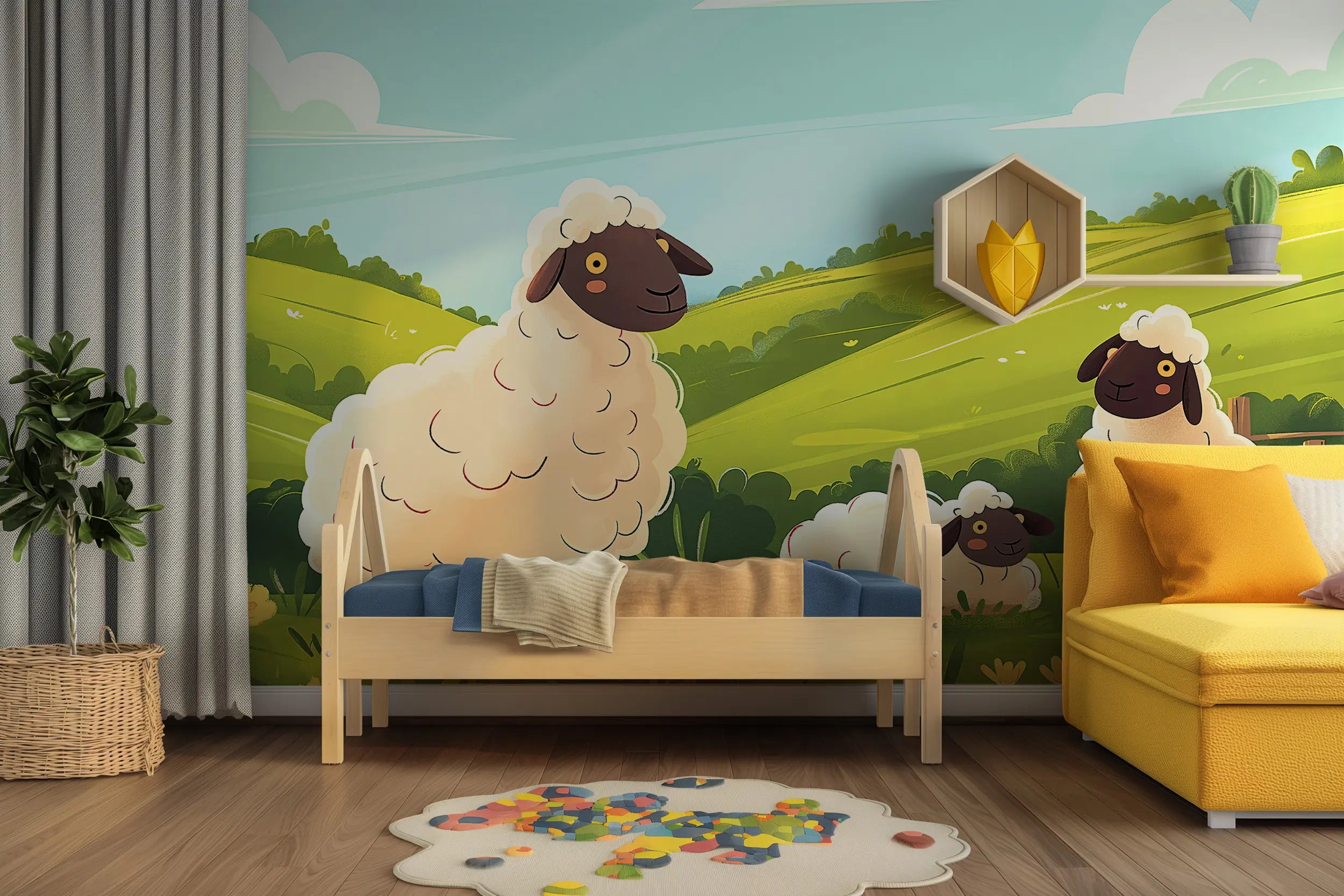 Farm animal wall art for nursery