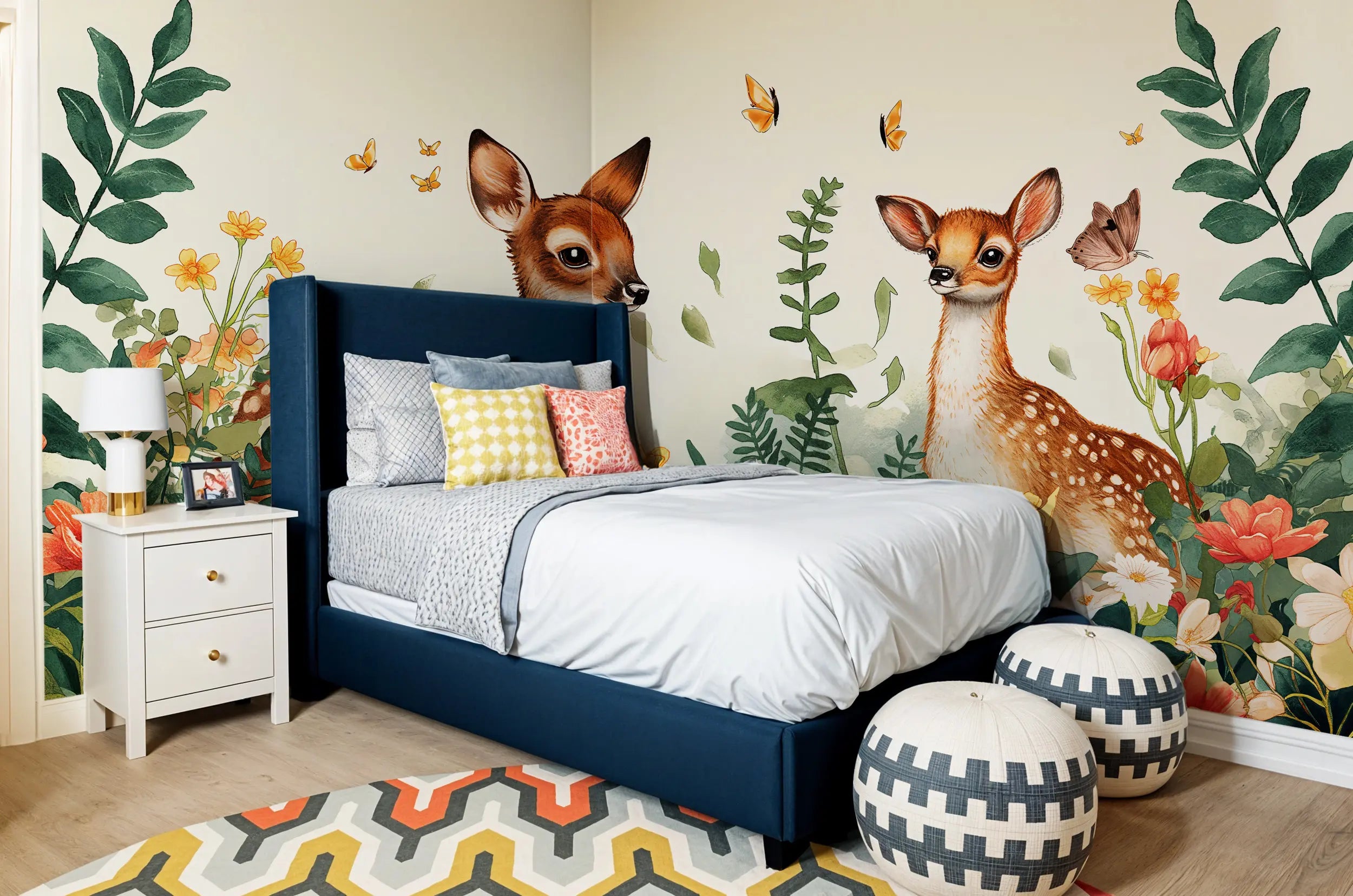 Kids room forest wallpaper