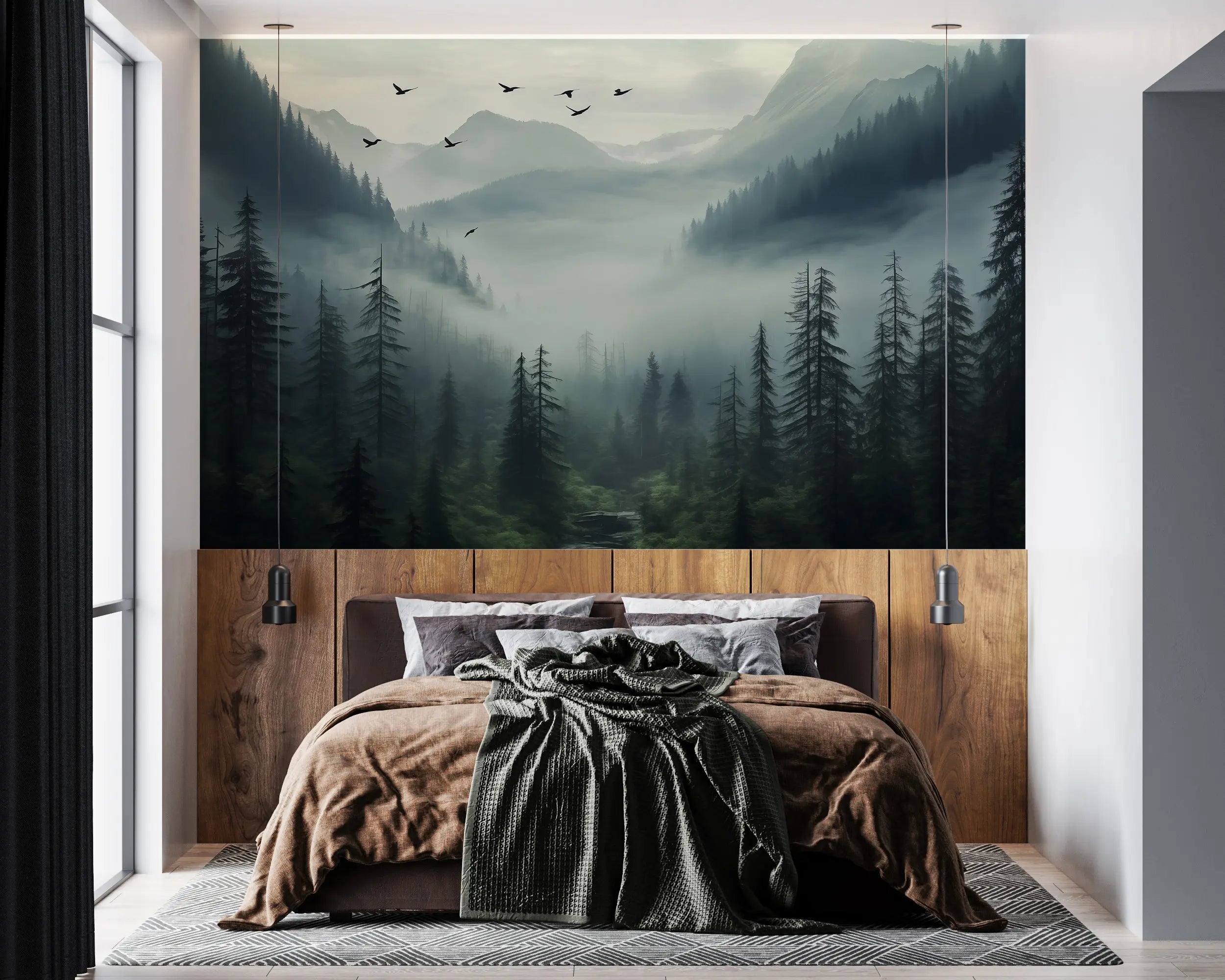 Soothing Foggy Forest Home Decor