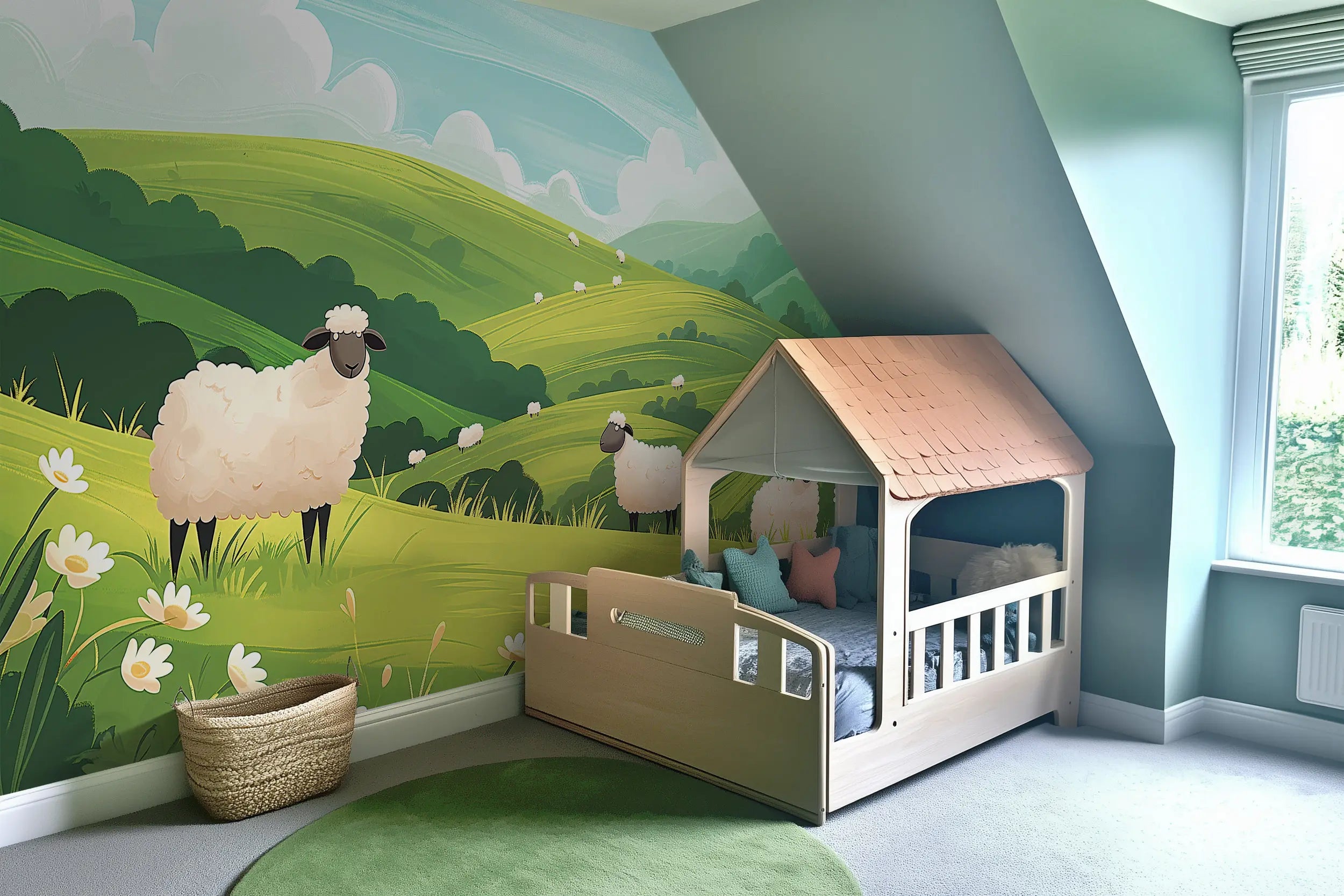 Animal wall art for kids playroom