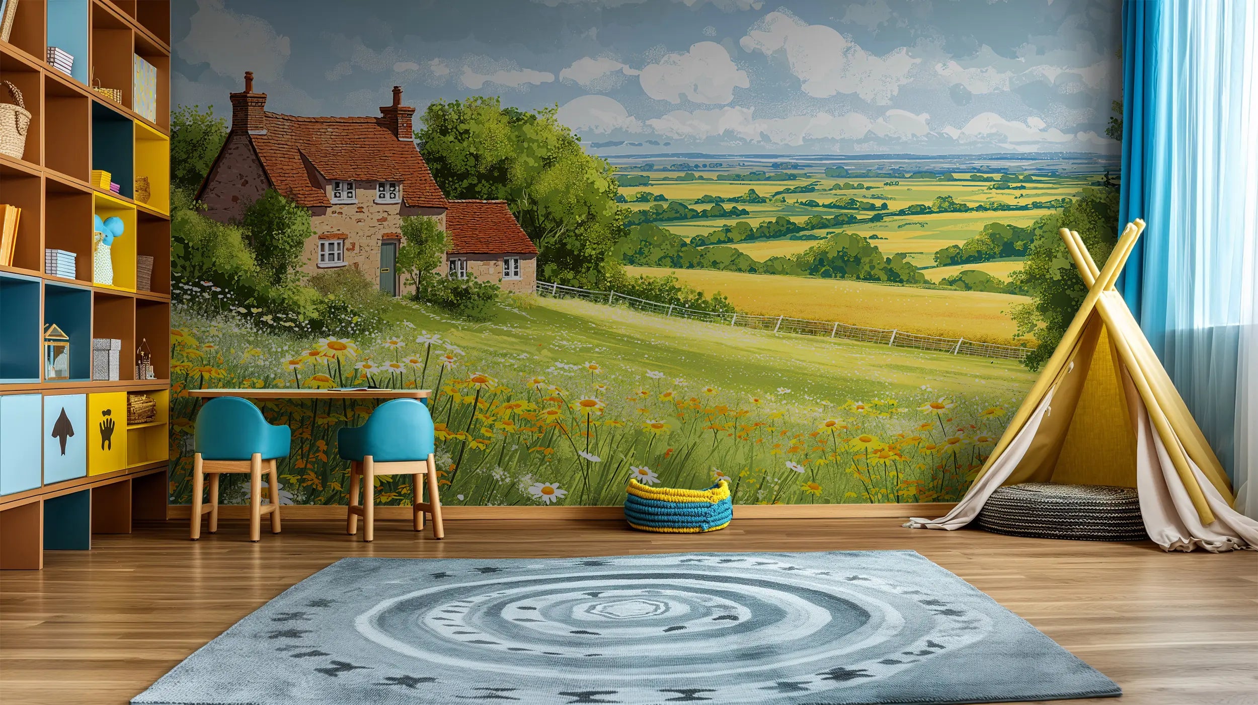 Farmhouse style wall covering
