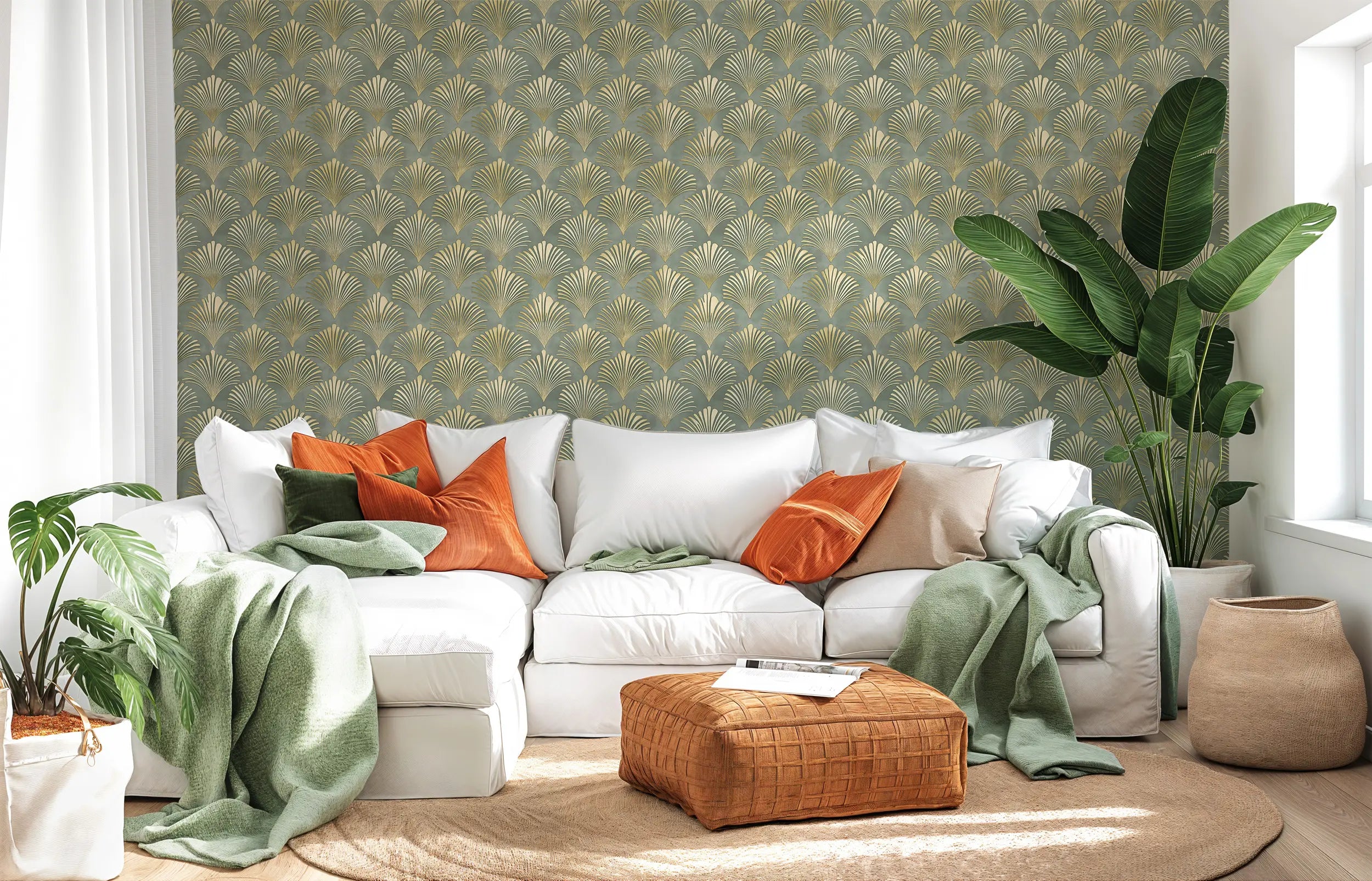 Geometric wall pattern decor
